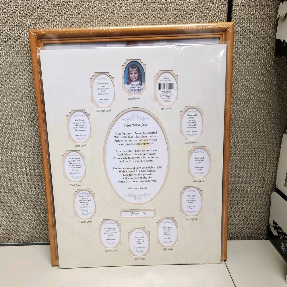 School days mat & frame